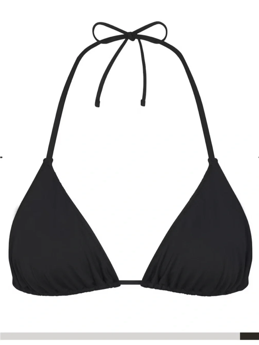 Skims NWT Onyx Recycled Swim Triangle Top Swimwear Size Large